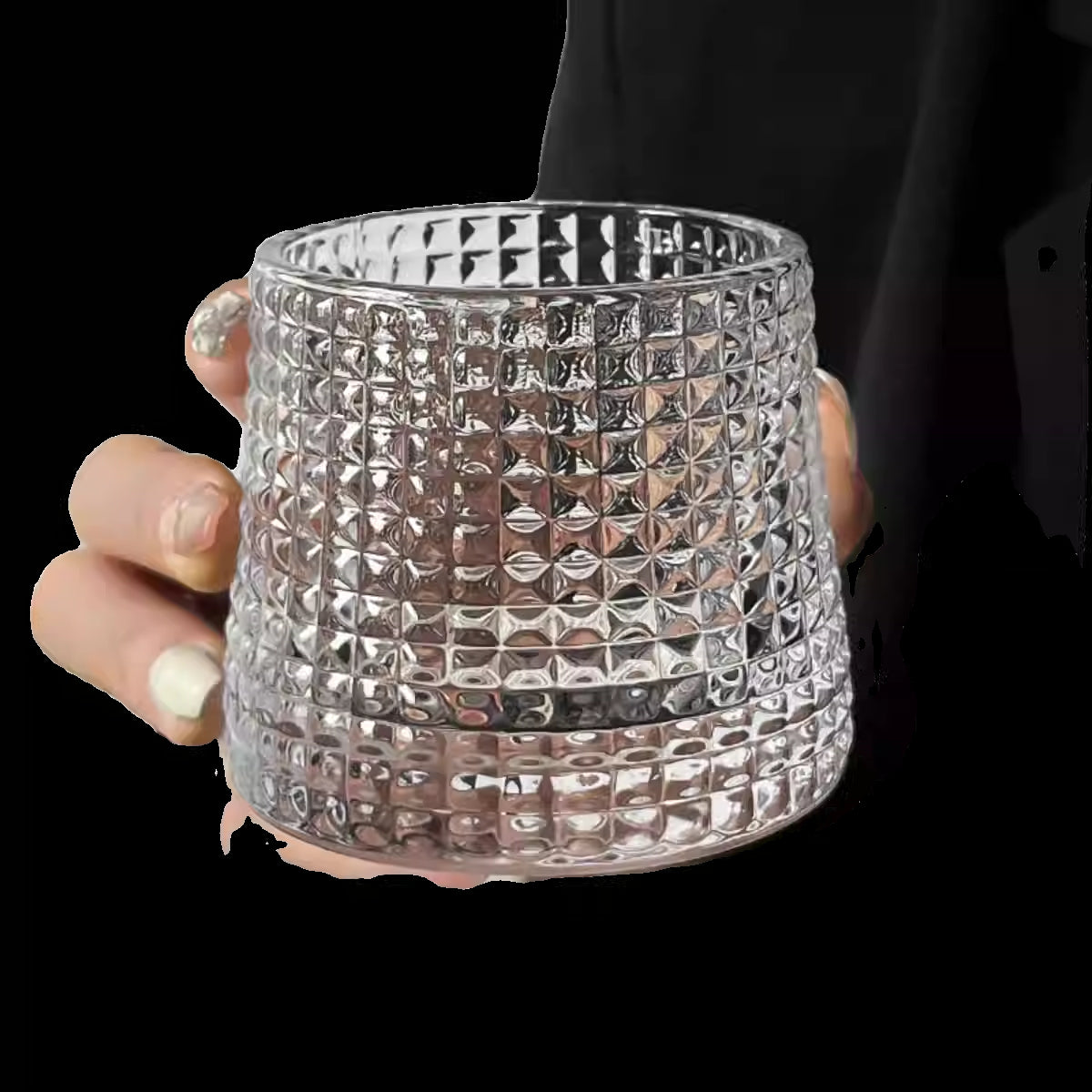 Everyday Vintage Glass Cup for Espresso Latte Cold Brew Drinks