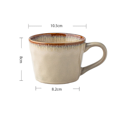 Ceramic Coffee Mug 12oz Irregular Handmade Design for Daily Use